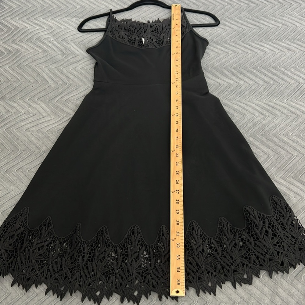 Free People Stretch Lace Trim Sleeveless Fit & Flare Dress - Picture 9 of 9